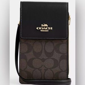 Coach Phone Holder Wallet/ Crossbody Removable Strap